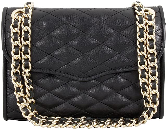 Rebecca Minkoff Mini Black Quilted Leather Affair Cross Body Purse