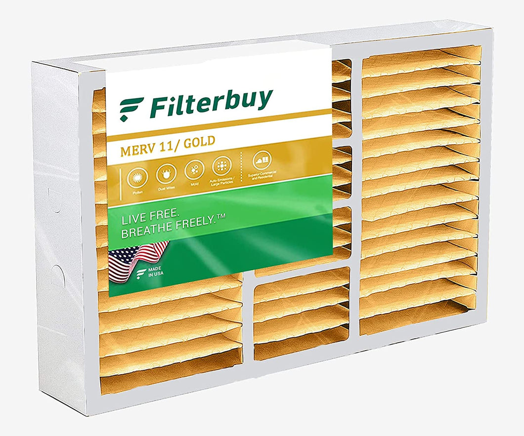 Filterbuy 19x20x4 / 19x20x5 Air Filter MERV 11, Pleated Replacement HVAC AC Furnace Filter