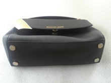 Load image into Gallery viewer, New Michael Kors AVA Small Top Handle Satchel Black Leather . No shoulder Strap.
