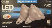 Load image into Gallery viewer, Feit Weatherproof 2-Pack 15-Watt 3000K Bright White Par38 LED Light Bulbs 90W
