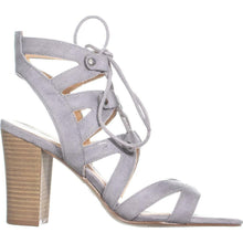 Load image into Gallery viewer, XOXO Balta strappy lace-up womens sandals, Grey Size 8M
