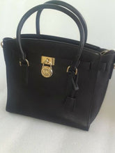 Load image into Gallery viewer, Michael Kors Studio Hamilton East West Satchel Leather Black No Tag
