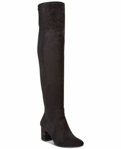 Alfani Women's Size 7M Step 'N Flex Novaa Over-The-Knee Boots Black Side Zipper