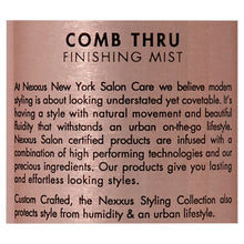 Load image into Gallery viewer, Nexxus Comb Thru Finishing Hair Mist 10 oz Medium Hold
