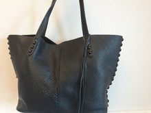 Load image into Gallery viewer, Rebecca Minkoff Medium Unlined Leather Tote with small removable zip pouch
