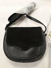 Load image into Gallery viewer, Rebecca Minkoff Mini Suki Crossbody Leather &amp; Suide Black Bag HH16IUSX99 New
