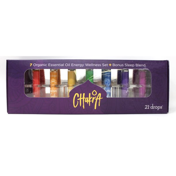 21 Drops Chakira Organic Essential Oil Set 7 Pieces