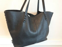Load image into Gallery viewer, Rebecca Minkoff Medium Unlined Leather Tote with small removable zip pouch
