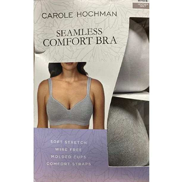 OpenedBox Carole Hochman Seamless Comfort Bra Wire Free Molded Cups 2 Pack
