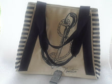 Load image into Gallery viewer, Classic Nautica Canvas Tote 16&quot; x 13&quot; x 8&quot;
