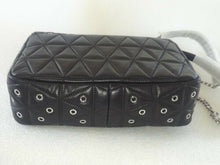 Load image into Gallery viewer, Michael Kors Sloan Chain Large Grommet Shoulder Bag, Silver Tone . Black- NWT
