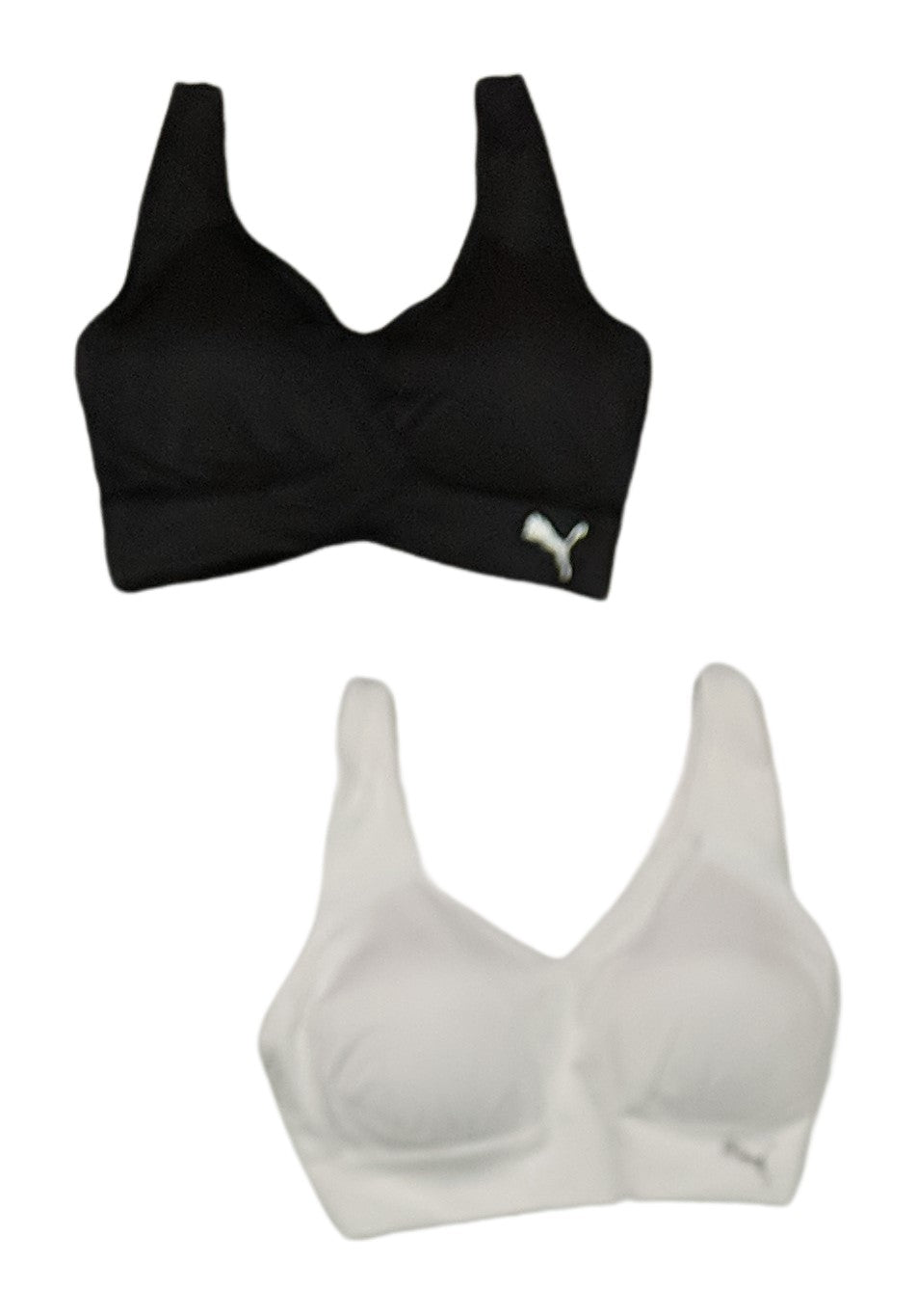 Puma Women's Sports Bra 2 Pack Seamless Removable Cups