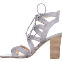Load image into Gallery viewer, XOXO Balta strappy lace-up womens sandals, Grey Size 8M
