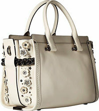 Load image into Gallery viewer, Coach 59091 Swagger 27 in Glovetanned Leather with Willow Floral Detail Chalk
