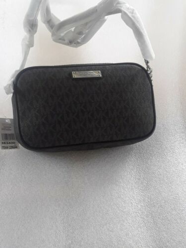 Michael Kors Jet Set Logo Black East West Crossbody Women's Purse #88 (2663)