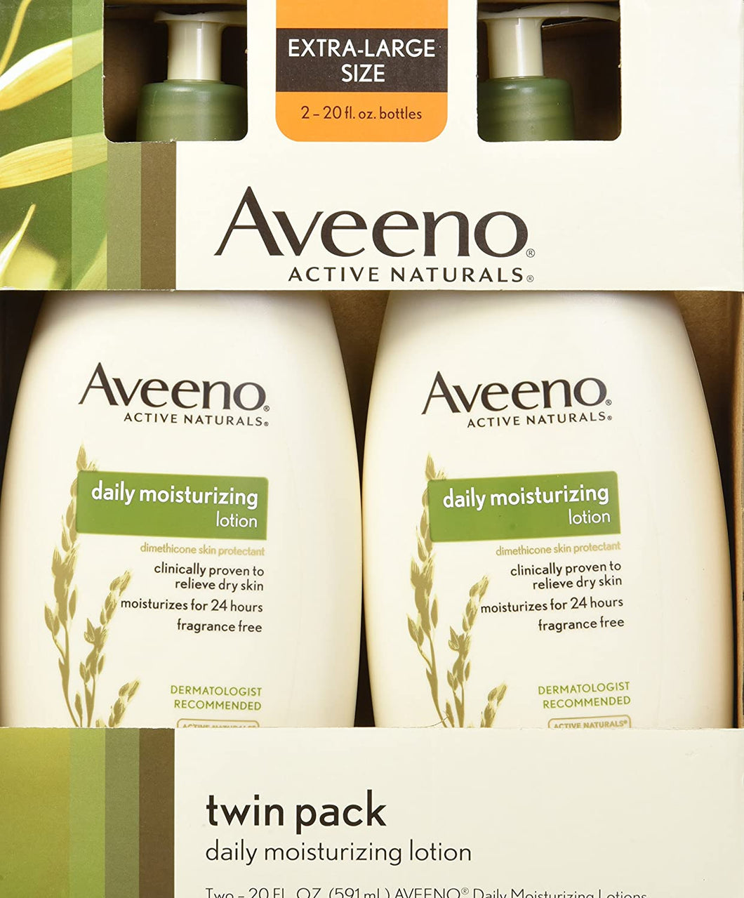 Aveeno Daily Moisturizing Lotion 20 Ounce Duo Pack