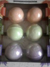 Load image into Gallery viewer, Essenza Bath Bombs 6 Pack Grapefruit Eucalyptus, Lavender 7.5 Oz 215g

