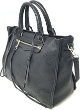 Load image into Gallery viewer, Rebecca Minkoff Women&#39;s Micro Regan Satchel, Black
