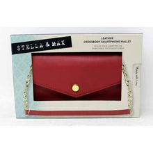 Load image into Gallery viewer, Stella and Max Leather Crossbody Smartphone Wallet
