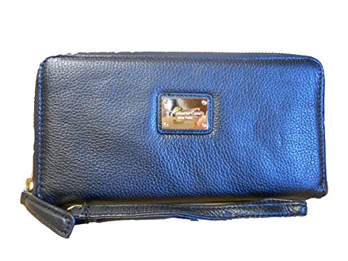 Kenneth Cole Large Leather Zip Around Wallet with Removable Wristlet