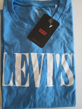 Load image into Gallery viewer, Levi’s Tagless Cotton Lightweight Graphic Tee Small Blue
