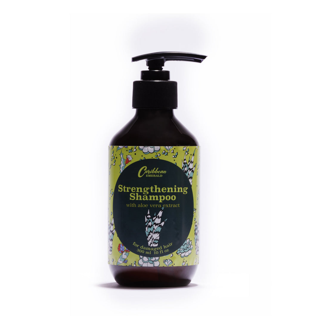 Caribbean Emerald Strengthening Shampoo With Aloe Vera Extract