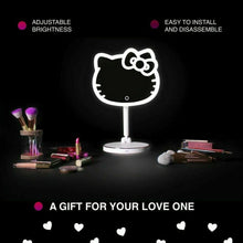 Load image into Gallery viewer, Hello Kitty LED Rechargeable Makeup Mirror and Wireless Compact LED Mirror
