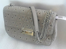 Load image into Gallery viewer, Michael Kors Sloan Studded Shoulder Bag Pearl Grey NWT
