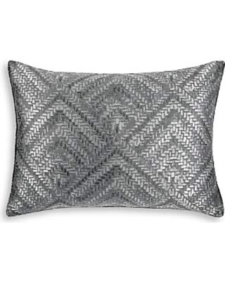 Hudson Park Collection King Pillow Sham Woven Diamond