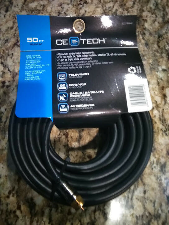 CE-TECH 50 ft. RG-6 Coaxial Cable