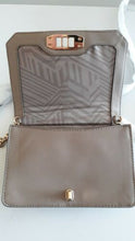 Load image into Gallery viewer, NEW REBECCA MINKOFF CHEVRON QUILTED SMALL LOVE CROSSBODY BAG (MUSHROOM)
