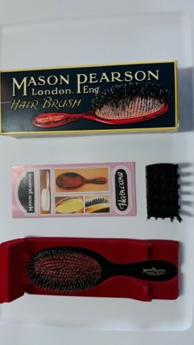 Mason Pearson Handy Bristle & Nylon Brush BN3 Dark Ruby Used