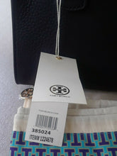 Load image into Gallery viewer, Tory Burch Women Satchel Purse Black Gemini Link Leather Small Tote New with tag
