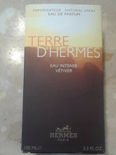 Load image into Gallery viewer, Terre D&#39;hermes Eau Intense Vetiver by Hermes Eau De Parfum Spray 3.3 oz New
