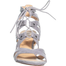 Load image into Gallery viewer, XOXO Balta strappy lace-up womens sandals, Grey Size 8M
