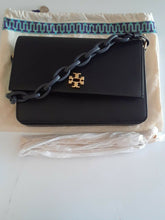 Load image into Gallery viewer, Tory Burch Kira Envelope Clutch, Black, Model: 45155
