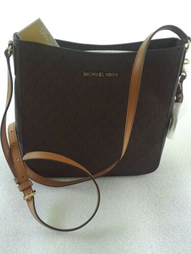 MICHAEL KORS JET SET TRAVEL LARGE MESSENGER CROSSBODY BROWN NEW NWT