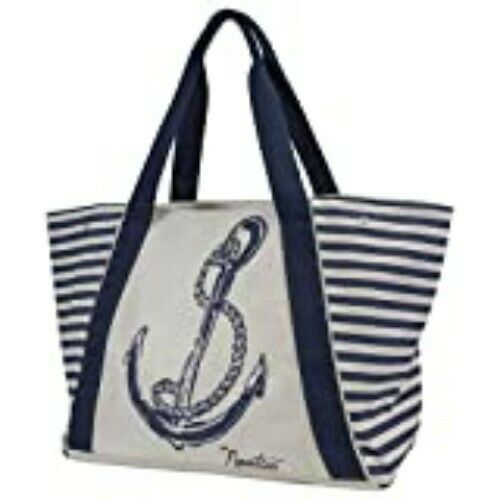 Classic Nautica Canvas Tote 16