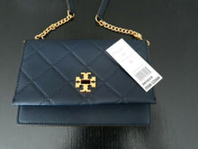 Load image into Gallery viewer, Tory Burch Georgia Turn-lock Mini Crossbody Shoulder Bag Navy Blue and Gold
