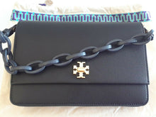 Load image into Gallery viewer, Tory Burch Kira Envelope Clutch, Black, Model: 45155
