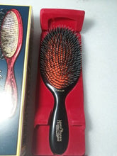 Load image into Gallery viewer, Mason Pearson Popular Hair Brush Bristle &amp; Nylon Large Dark Ruby BN1 UsedNoBrush
