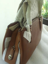 Load image into Gallery viewer, Coach 57276SVSD Brooklyn 34 Satchel Caryall, Saddle Brown
