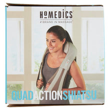 Load image into Gallery viewer, HoMedics NMS-620H Quad-Action Shiatsu Massager for Neck &amp; Shoulders with Heat
