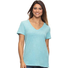 Load image into Gallery viewer, Felina Women&#39;s Slub Jersey V-Neck Tee Short Sleeve T-Shirt
