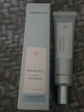 Load image into Gallery viewer, Thank You Farmer Sun Project Light Sun Essence 40ml (SPF50+ PA+++)
