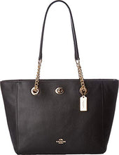 Load image into Gallery viewer, Coach Turnlock Ladies Small Pebbled Leather Tote Handbag 57107
