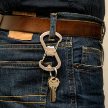 Load image into Gallery viewer, Nite Ize S-Biner AHHH... SILVER Stainless Steel, Carabiner and Bottle Opener AHH
