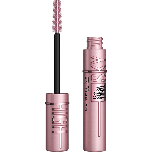 Maybelline Sky High Volumizing, Buildable, Lengthening Mascara Makeup, Defining, Curling, Multiplying, Washable Blackest Black, 0.2 fl oz