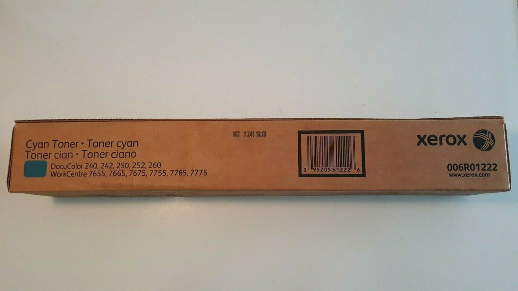 Genuine Sealed Xerox Cyan Toner Cartridge 006R01222