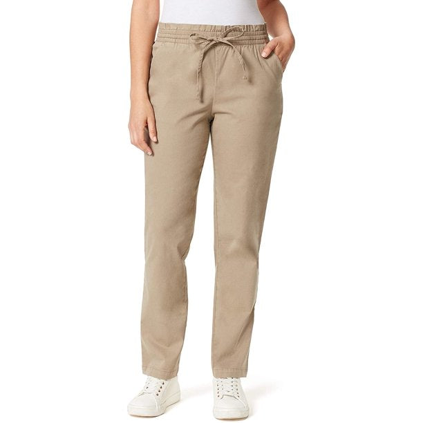 Gloria Vanderbilt Women's Ready To Go Pull On Chino Regular Pants